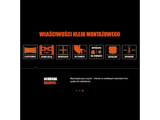 Właściwości kleju mamut