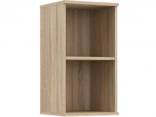 Regał prosty biurowy półki otwarty S53 biały, sonoma, wenge, dąb craft