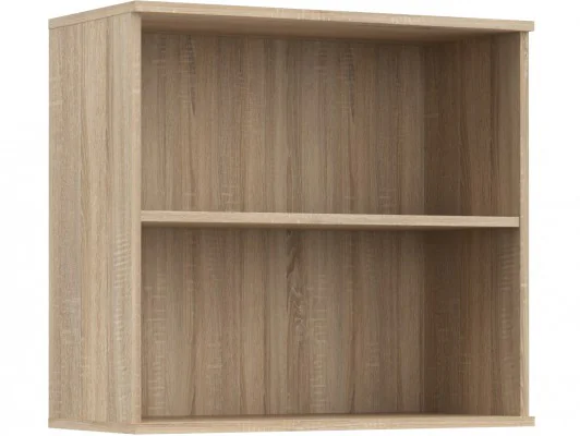 Zobacz Regał z półkami otwarty biurowy S56 biały, sonoma, wenge, dąb craft Regał z półkami otwarty biurowy S56 biały, sonoma, wenge, dąb craft