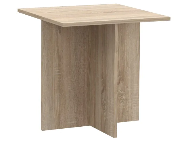 Kwadratowy stolik biurowy S69 biały, sonoma, wenge, dąb craft