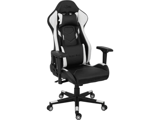Fotel gamingowy GameShark Ares Pro czarno-biały