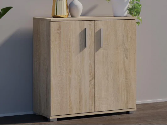 Komoda z drzwiami z uchwytami ARIZONA 80 2D dąb sonoma