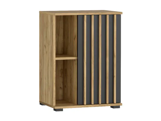 Szafka z drzwiami lamelami sypialni MONTANA 60