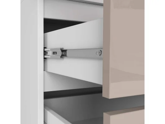 SZAFA Z NADSTAWKĄ S90 2D 2SZ CLP PK CAPUCINO POŁYSK