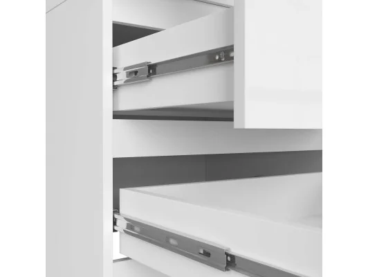 SZAFA Z NADSTAWKĄ S60 2D 2SZ CLP PK BIAŁY / BIAŁY POŁYSK