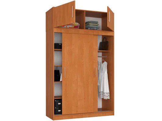 SZAFA PRZESUWNA Z NADSTAWKĄ 150cm CLP OLCHA MONO