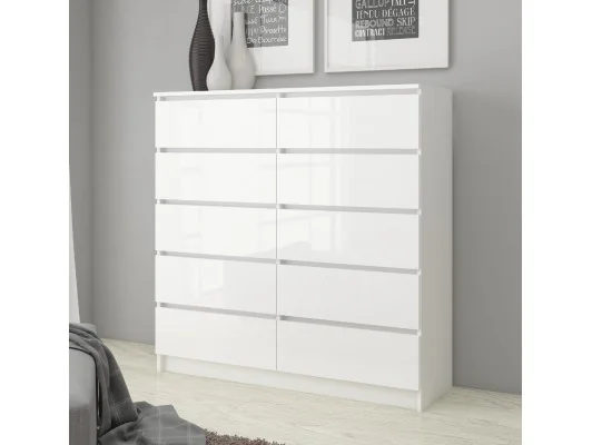 KOMODA K140 10SZ CLP PK BIAŁY POŁYSK