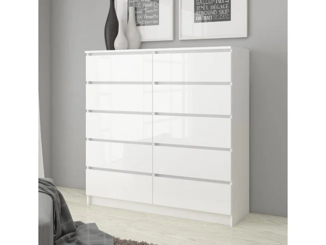 KOMODA K140 10SZ CLP PK BIAŁY POŁYSK