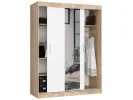 SZAFA PRZESUWNA 150cm CLP SONOMA / BIAŁA