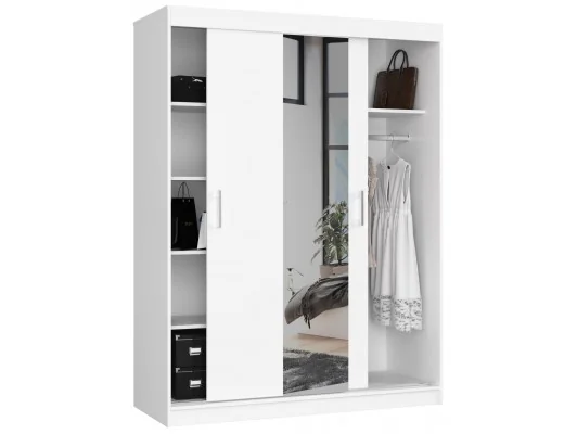 Zobacz SZAFA PRZESUWNA 150cm CLP BIAŁA SZAFA PRZESUWNA 150cm CLP BIAŁA