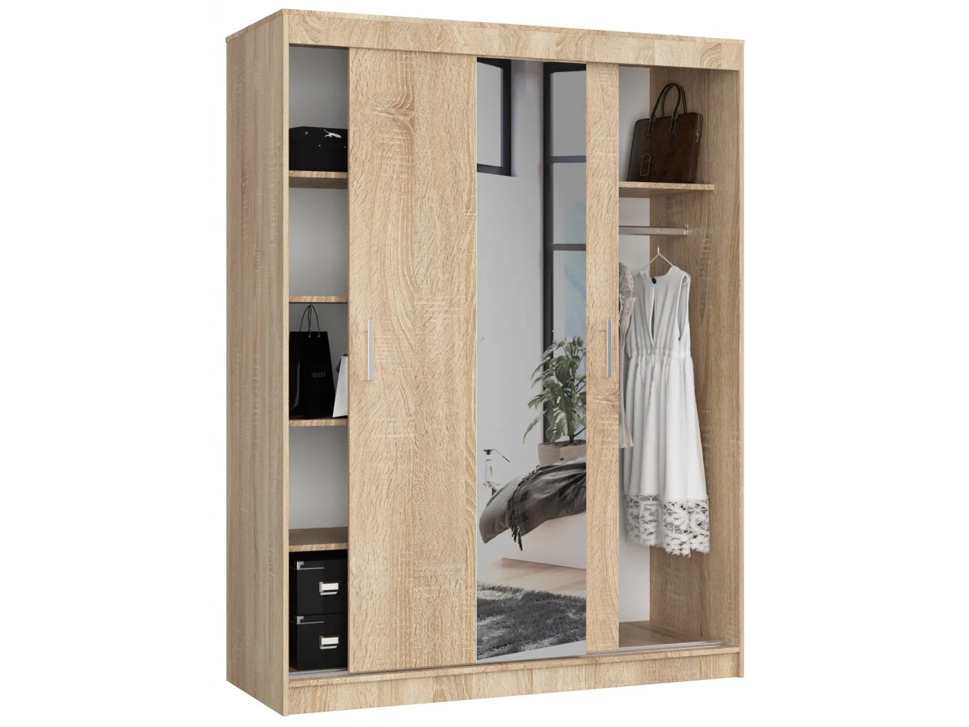 SZAFA PRZESUWNA 150cm CLP SONOMA SZAFA PRZESUWNA 150cm CLP SONOMA