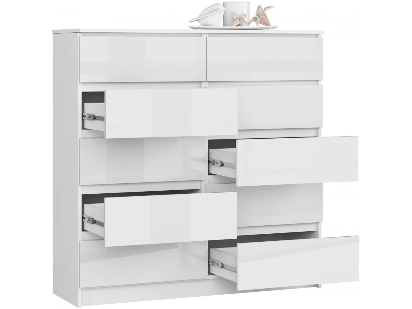 KOMODA K120 10SZ CLP PK BIAŁY POŁYSK KOMODA K120 10SZ CLP PK BIAŁY POŁYSK