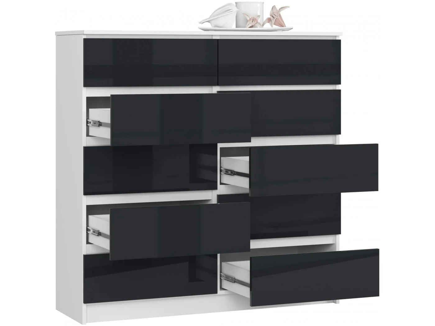 KOMODA K120 10SZ CLP PK GRAFIT POŁYSK KOMODA K120 10SZ CLP PK GRAFIT POŁYSK