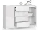 KOMODA K140 2D 4SZ CLP BIAŁY POŁYSK