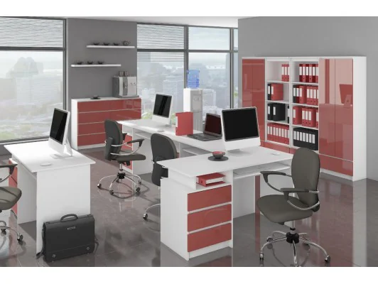 KOMODA K140 2D 4SZ CLP CZERWONY POŁYSK