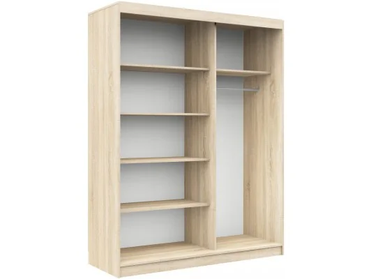 SZAFA PRZESUWNA 150 cm CLP MONO SONOMA/WENGE