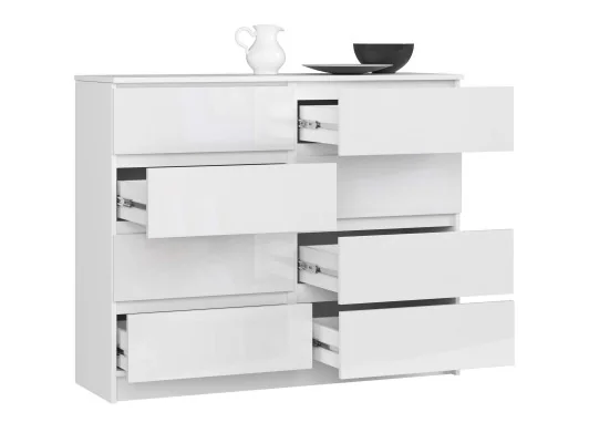 Zobacz KOMODA K120 8SZ PK BIAŁA POŁYSK KOMODA K120 8SZ PK BIAŁA POŁYSK