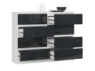 KOMODA K120 8SZ PK GRAFIT POŁYSK