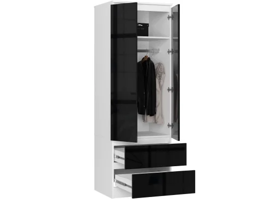 Zobacz SZAFA STAR S 60 cm 2 DRZWI 2 SZUFLADY PK BIAŁA / CZARNY POŁYSK SZAFA STAR S 60 cm 2 DRZWI 2 SZUFLADY PK BIAŁA / CZARNY POŁYSK