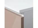 SZAFA STAR S 60 cm 2 DRZWI 2 SZUFLADY PK BIAŁA / CAPPUCCINO POŁYSK