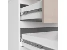 SZAFA STAR S 60 cm 2 DRZWI 2 SZUFLADY PK BIAŁA / CAPPUCCINO POŁYSK