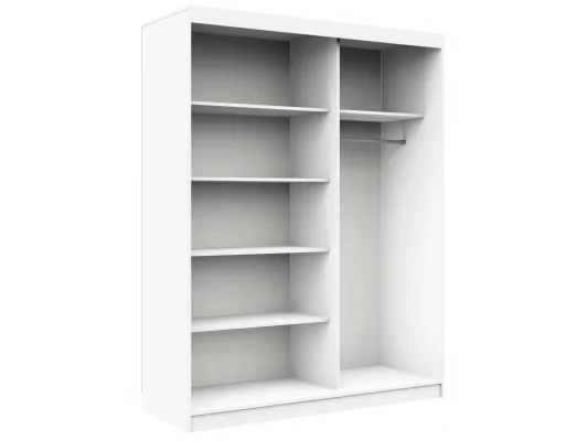 SZAFA PRZESUWNA 150 cm CLP MONO BIAŁA