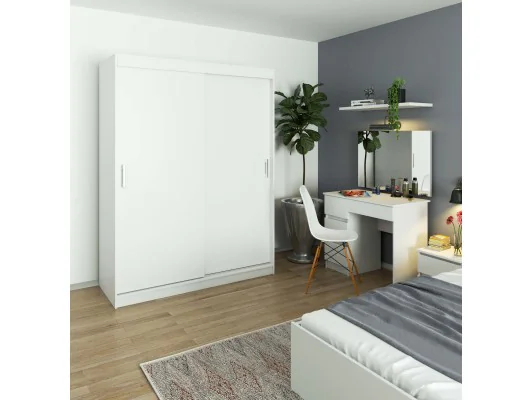 SZAFA PRZESUWNA 150 cm CLP MONO BIAŁA