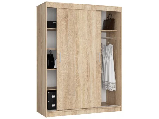 SZAFA PRZESUWNA 150 cm CLP MONO DĄB SONOMA