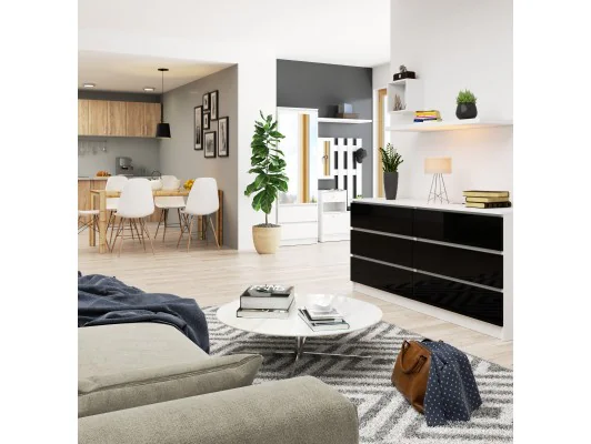 KOMODA K160 6SZ CLP PK CZARNY POŁYSK