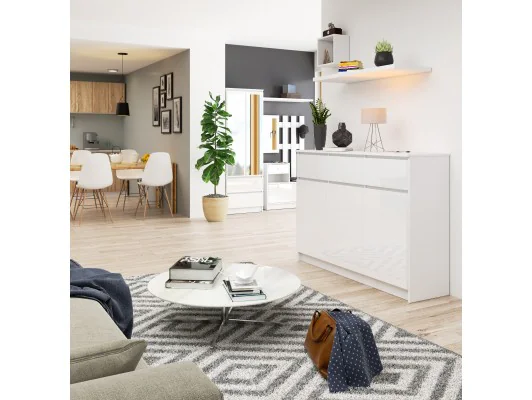 KOMODA K140 3D 3SZ CLP BIAŁY POŁYSK