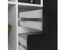 REGAŁ BIUROWY R 80 cm CLP R15 PK BIAŁY / CZARNY POŁYSK