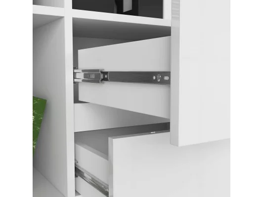 REGAŁ BIUROWY R 80 cm CLP R15 PK BIAŁY / BIAŁY POŁYSK