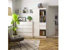 REGAŁ BIUROWY R 80 cm CLP R15 PK BIAŁY / BIAŁY POŁYSK