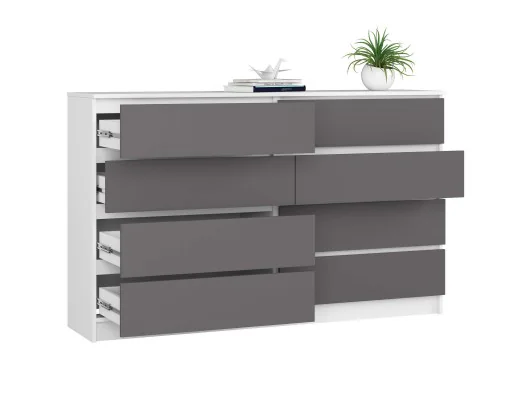 KOMODA K160 8SZ CLP PK BIAŁA / SZARY