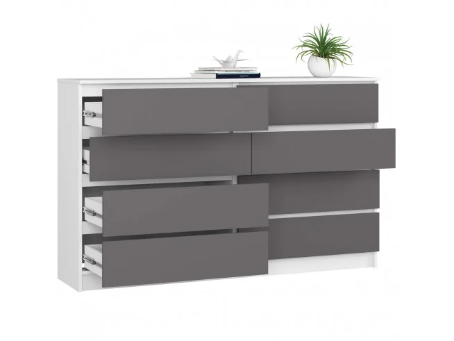 KOMODA K160 8SZ CLP PK BIAŁA / SZARY