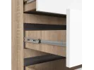 KOMODA K160 8SZ CLP PK DĄB SONOMA / BIAŁA