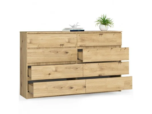 KOMODA K160 8SZ CLP DĄB ARTISAN