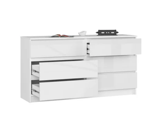 KOMODA K140 6SZ CLP PK BIAŁY POŁYSK