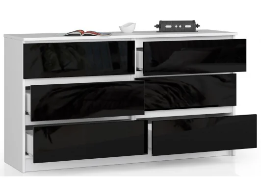 KOMODA K140 6SZ CLP CZARNY POŁYSK