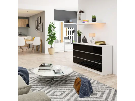 KOMODA K140 6SZ CLP CZARNY POŁYSK