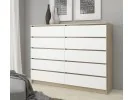 KOMODA K160 10SZ CLP PK DĄB SONOMA / BIAŁA