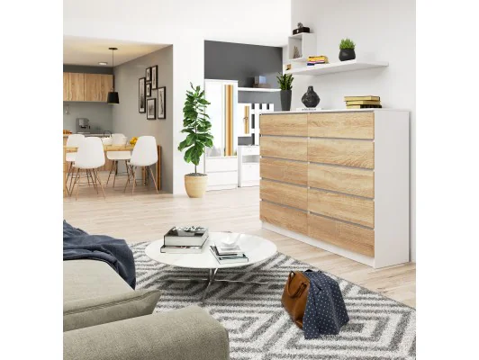 KOMODA K160 10SZ CLP PK BIAŁY / SONOMA