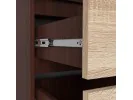 SZAFA Z NADSTAWKĄ S 90 cm 2 DRZWI 2 SZUFLADY PK WENGE / SONOMA