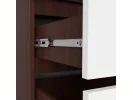SZAFA Z NADSTAWKĄ S 90 cm 2 DRZWI 2 SZUFLADY PK WENGE / BIAŁA
