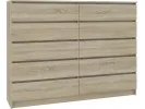 KOMODA K160 10SZ CLP PK DĄB SONOMA