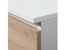 SZAFA S90 2D 2SZ 2 LUSTRO CLP PK BIAŁY / SONOMA