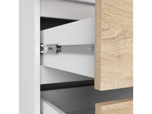 SZAFA S90 2D 2SZ 2 LUSTRO CLP PK BIAŁY / SONOMA