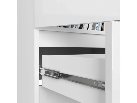 REGAŁ ZAMKNIETY R60 4D 1SZ CLP PK BIAŁY/ BIAŁY POŁYSK