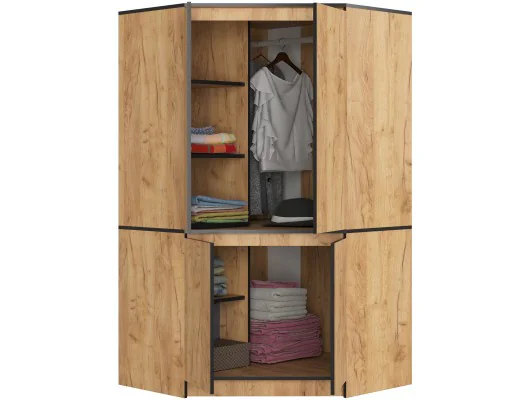 Zobacz SZAFA NAROŻNA S100 4D CLP DĄB CRAFT SZAFA NAROŻNA S100 4D CLP DĄB CRAFT