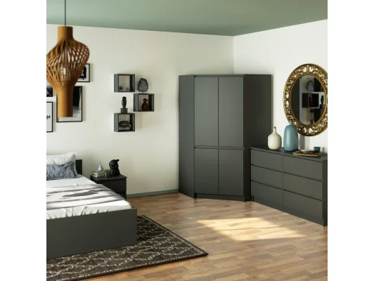 SZAFA NAROŻNA S100 4D CLP GRAFIT SZARY